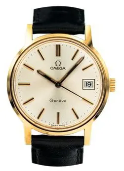 Omega Genève 136.0098 35mm Yellow gold and Stainless steel Silver