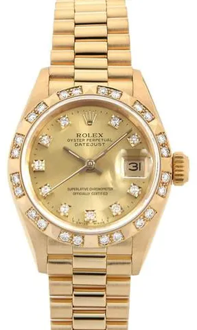 Rolex Datejust 69258G 26mm Yellow gold Champagne