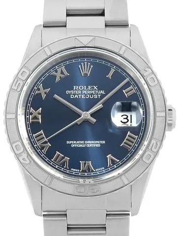 Rolex Datejust Turn-O-Graph 16264 36mm Yellow gold and Stainless steel Blue