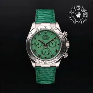 Rolex Daytona 116519 White gold Green