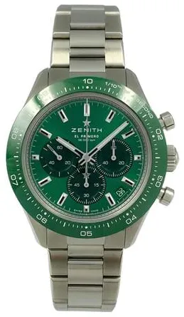 Zenith Chronomaster Sport 03.3107.3600/56.M3100 41mm Stainless steel Green