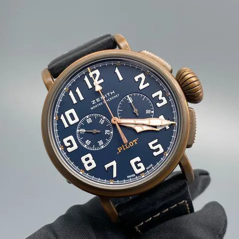 Zenith Pilot 29.2430.4069/57.C808 45mm Bronze Blue