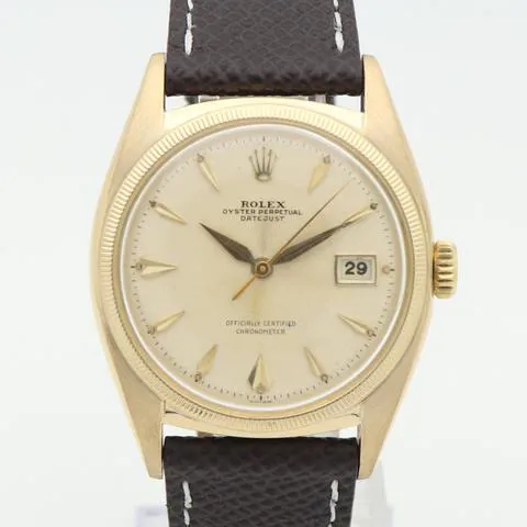 Rolex Oyster Perpetual 6075 36mm Yellow gold Champagne