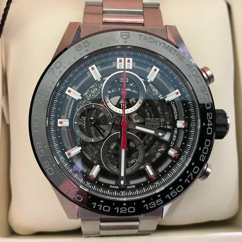 TAG Heuer Carrera CAR2A1W.BA0703 45mm Stainless steel Skeleton 8