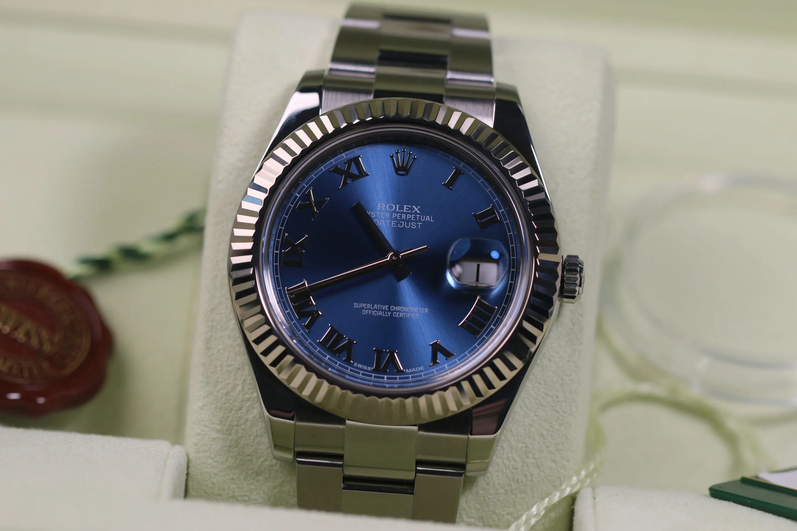 Rolex Datejust II 116334 41mm Or/acier bleu 2