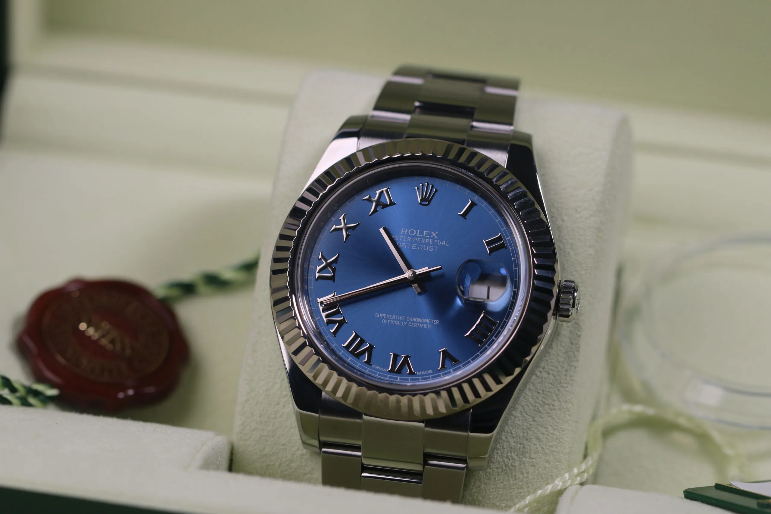 Rolex Datejust II 116334 41mm Or/acier bleu 3