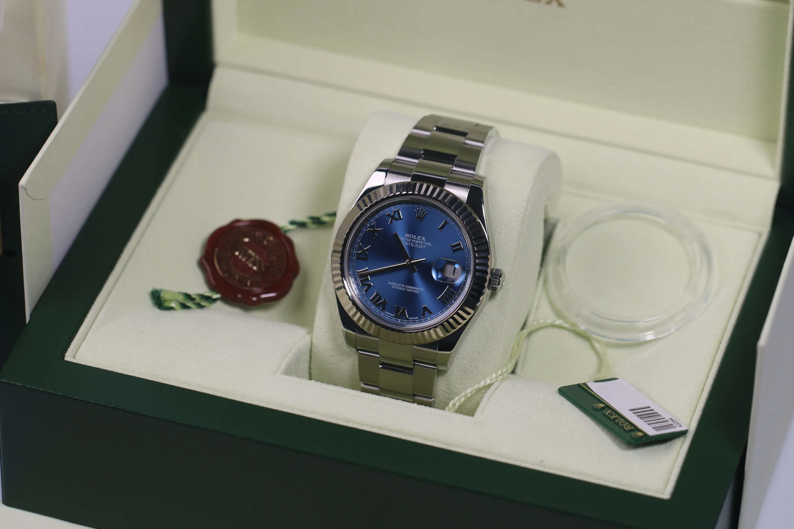 Rolex Datejust II 116334 41mm Or/acier bleu 13