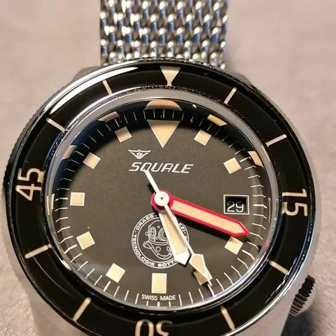 Squale 42mm Stainless steel Black