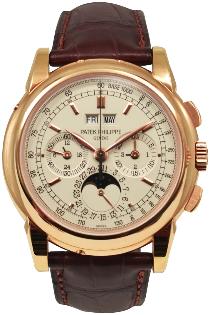 Patek Philippe Perpetual Calendar Chronograph 5970R-001 40mm Rose gold Silver