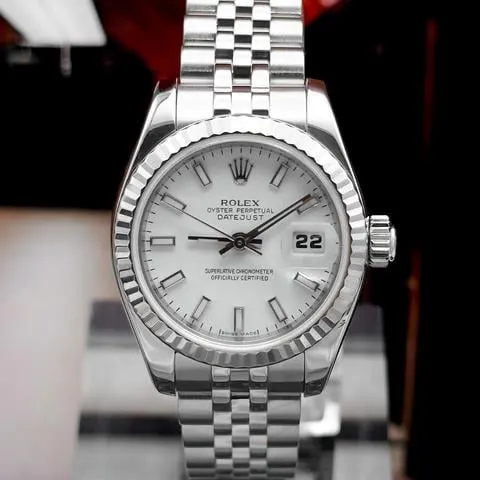 Rolex Lady-Datejust 179174 26mm Stainless steel White