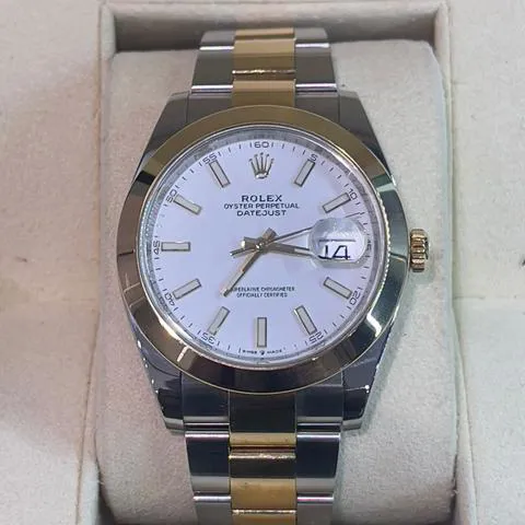 Rolex Datejust 41 126303 41mm Yellow gold and Stainless steel White 1