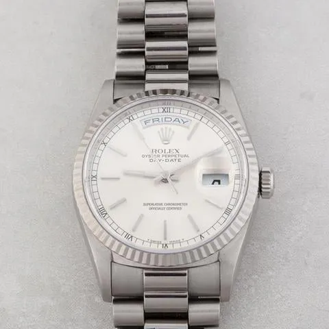 Rolex Day-Date 36 18239 36mm White gold Silver