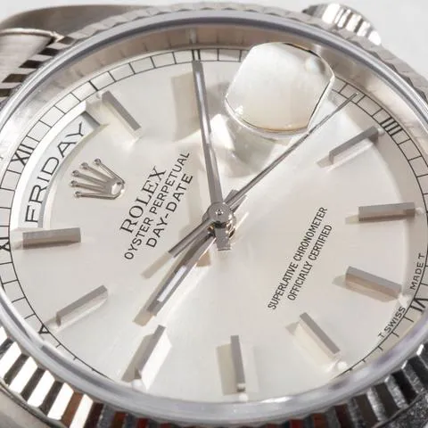 Rolex Day-Date 36 18239 36mm White gold Silver 1