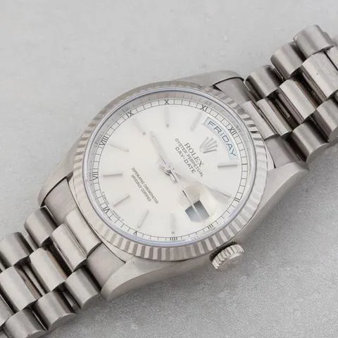 Rolex Day-Date 36 18239 36mm White gold Silver 3