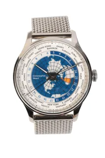 Christopher Ward Worldtimer Stainless steel Blue and White