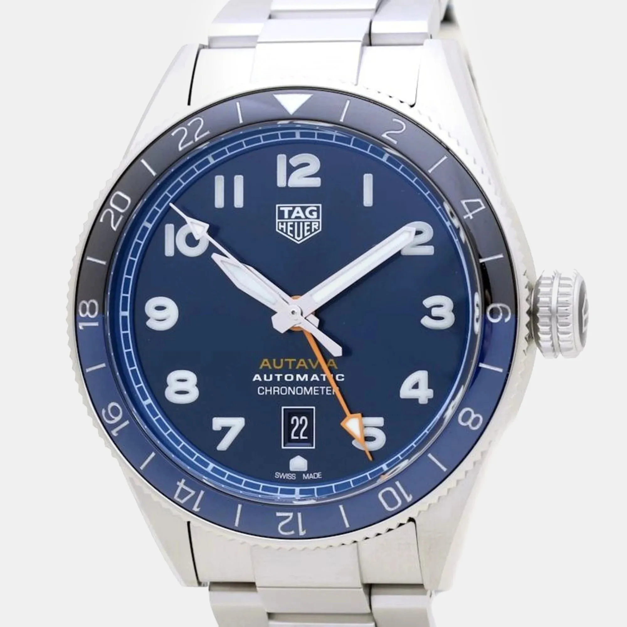 TAG Heuer Autavia WBE511A.BA0650 43mm Stainless steel Blue