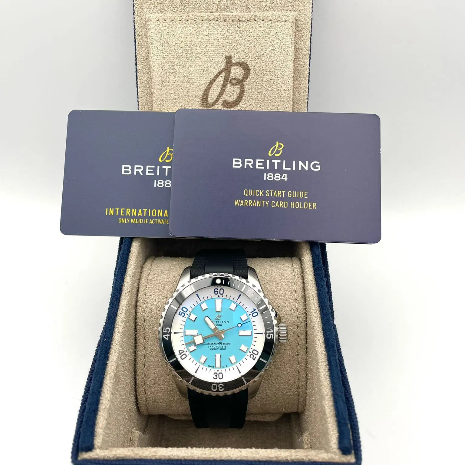 Breitling Superocean A17376211L2S1 44mm Stainless steel Turquoise 4