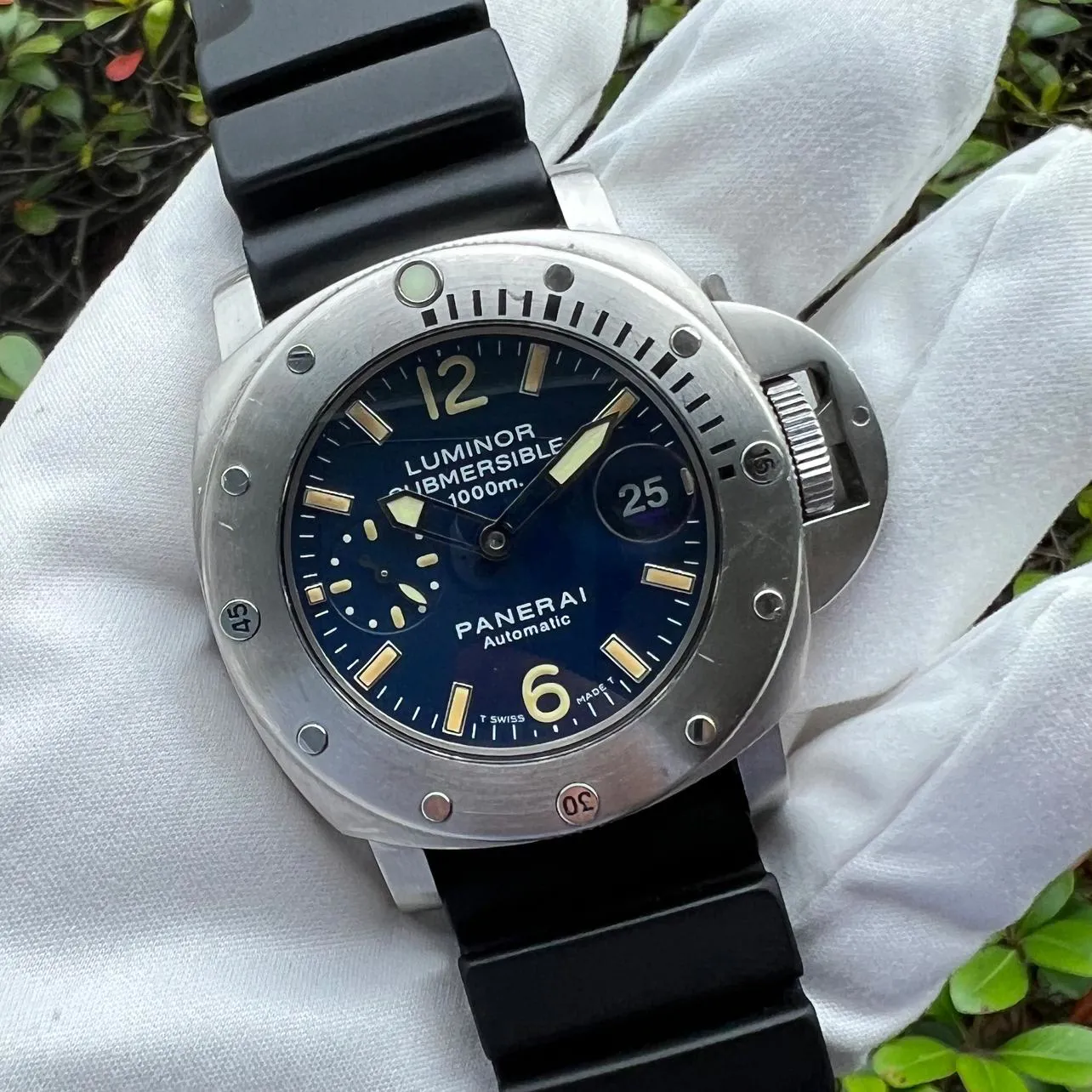 Panerai Submersible PAM 00087 44mm Stainless steel Blue