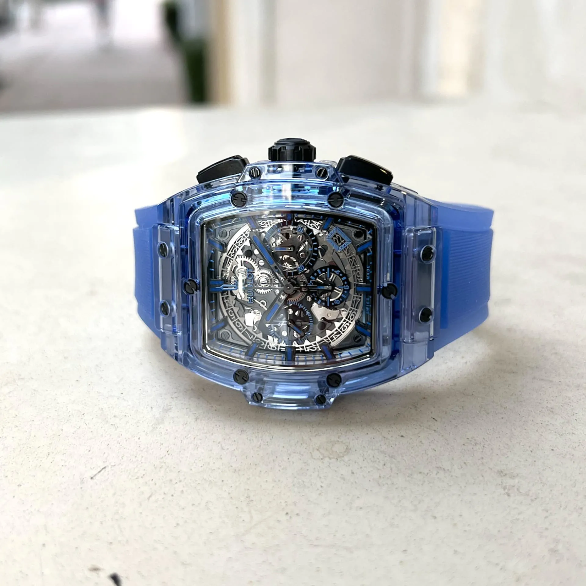 Hublot Spirit of Big Bang 641.JL.0190.RT 42mm Titanium Skeleton