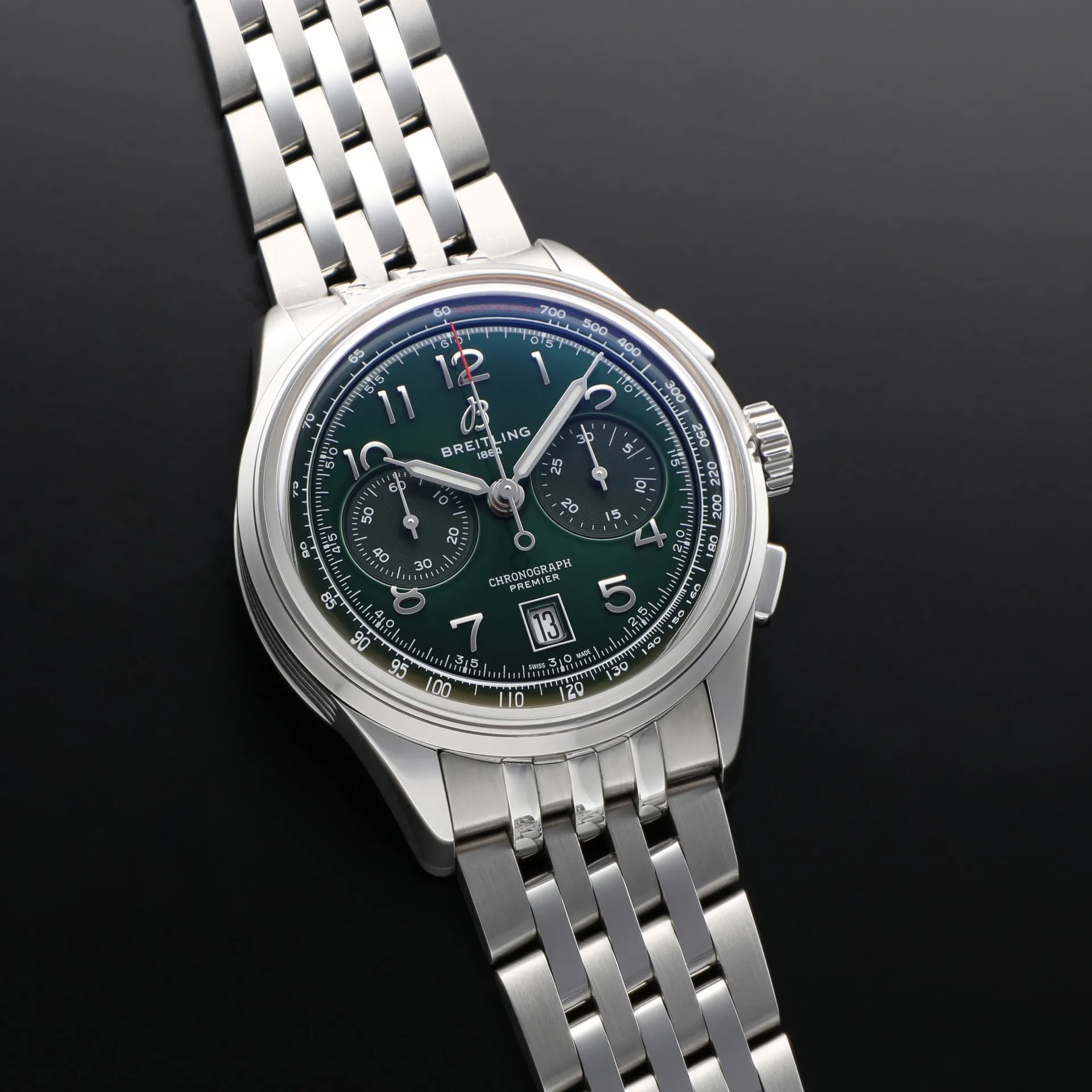 Breitling Premier AB0145371L1A1 42mm Stainless steel Green 2