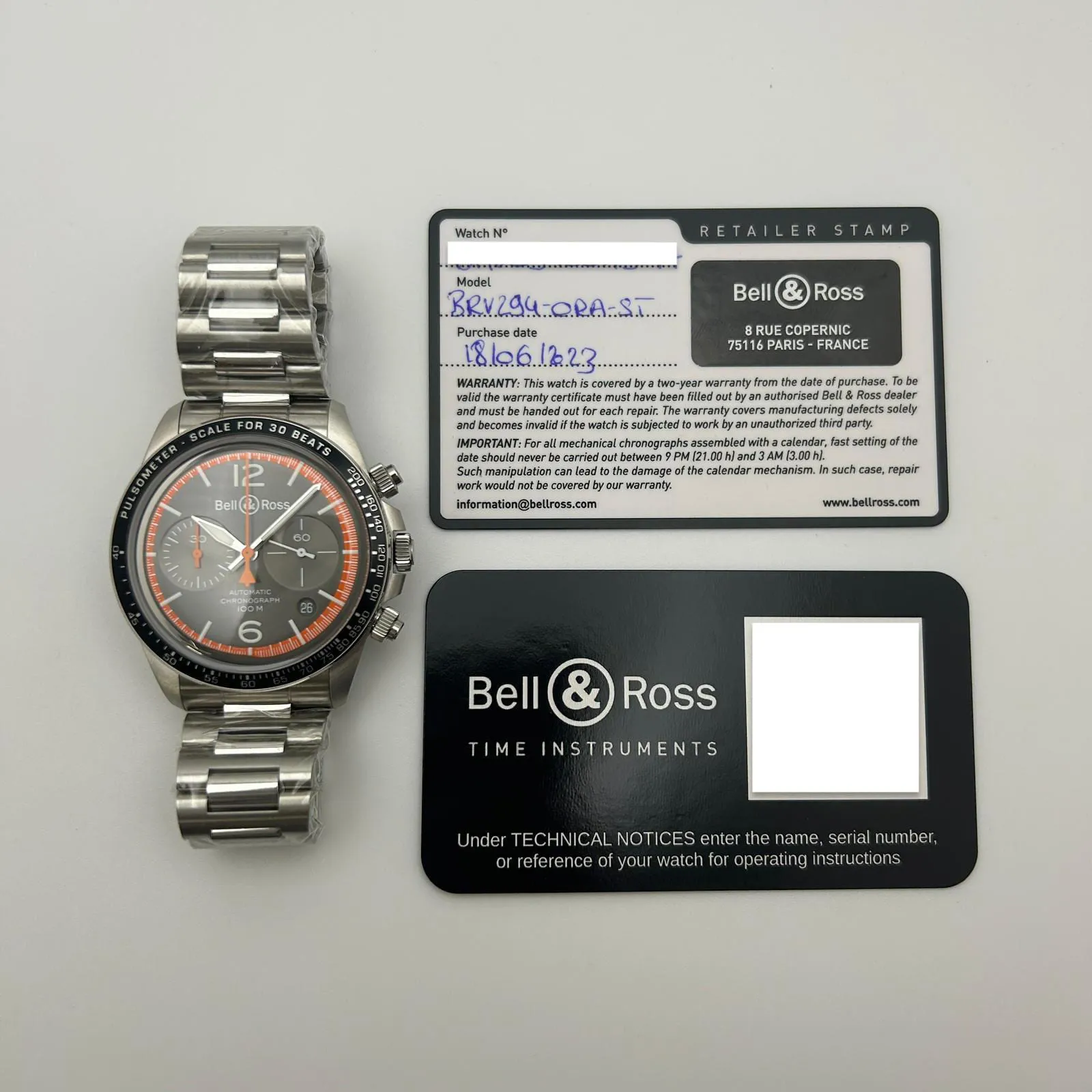 Bell & Ross Vintage BRV294-ORA-ST/SST 41mm Stainless steel Gray 6