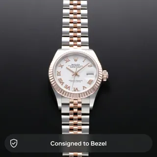 Rolex Lady-Datejust 279171-0021 Rose gold and Stainless steel White