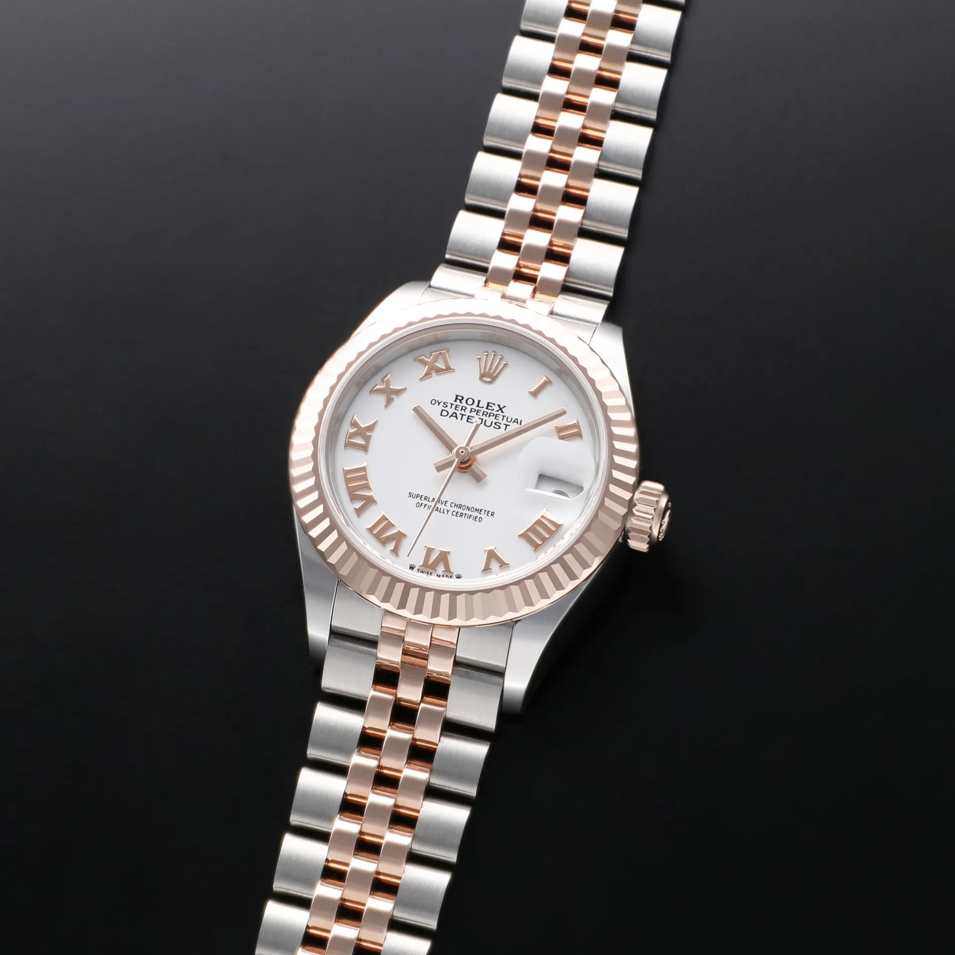 Rolex Lady-Datejust 279171-0021 28mm Oystersteel and Everose gold White 1