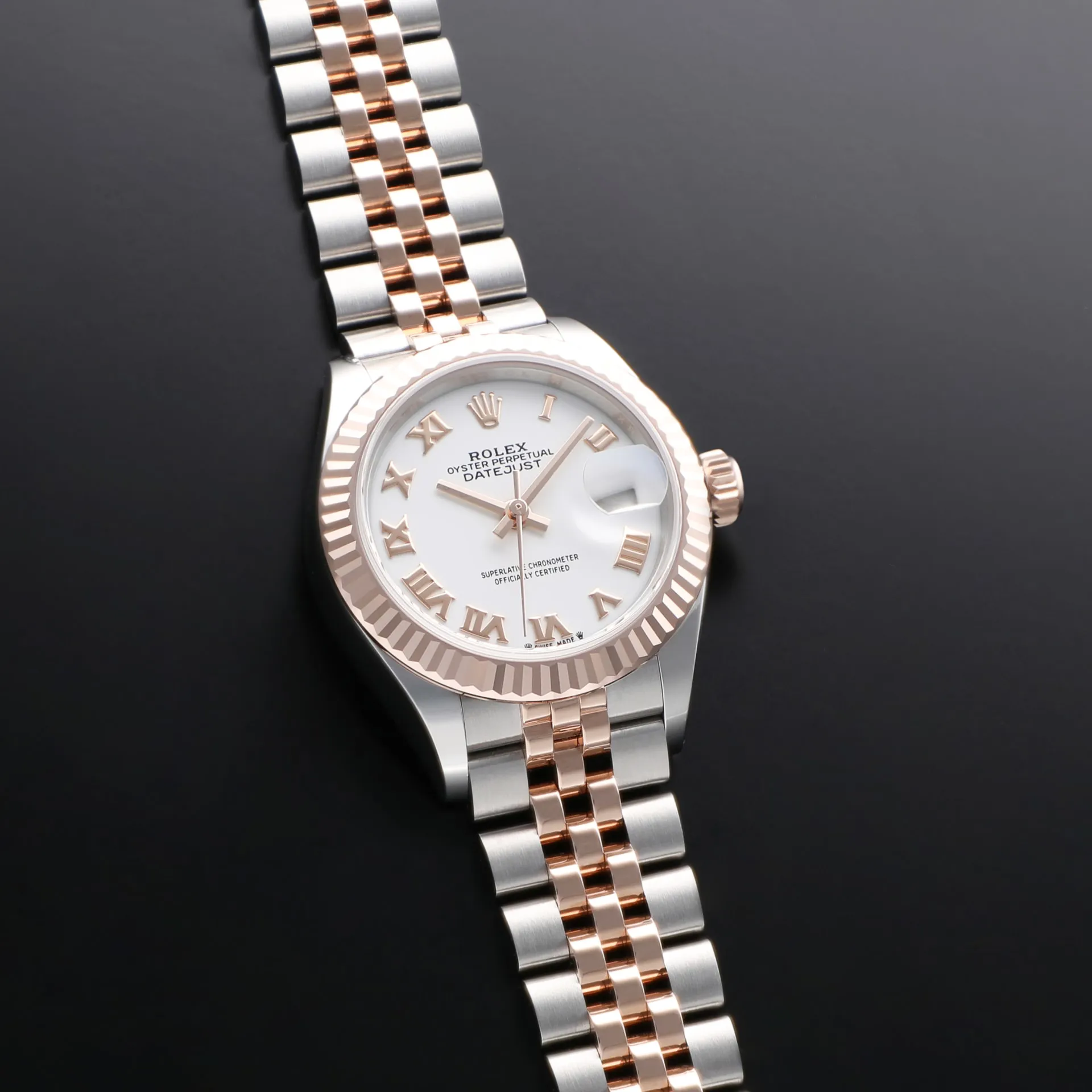 Rolex Lady-Datejust 279171-0021 28mm Oystersteel and Everose gold White 2