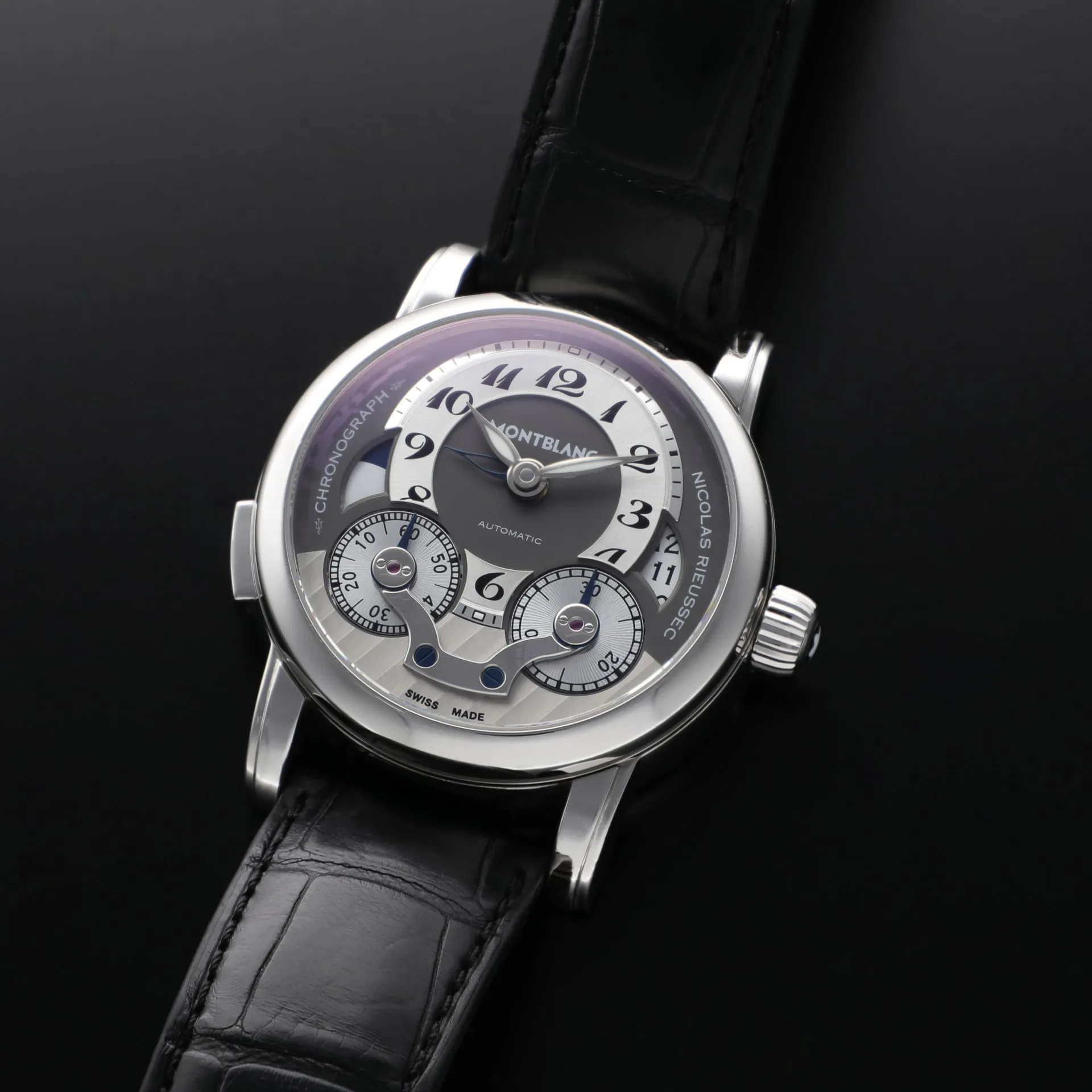 Montblanc Nicolas Rieussec 106488 43mm Stainless steel Black 1