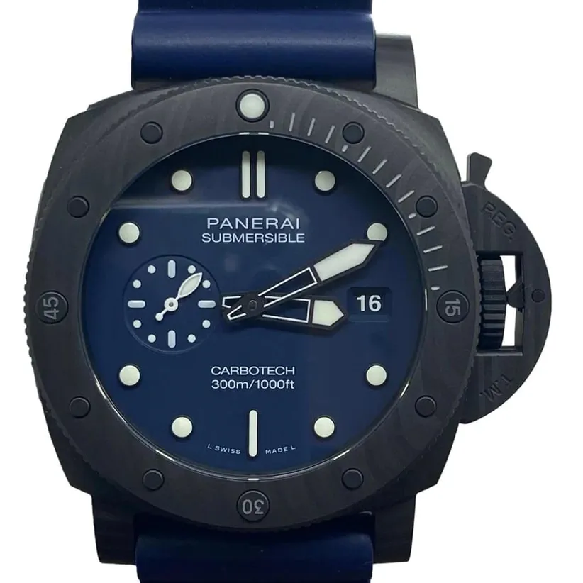 Panerai Submersible PAM 01232 44mm Carbon fiber Blue