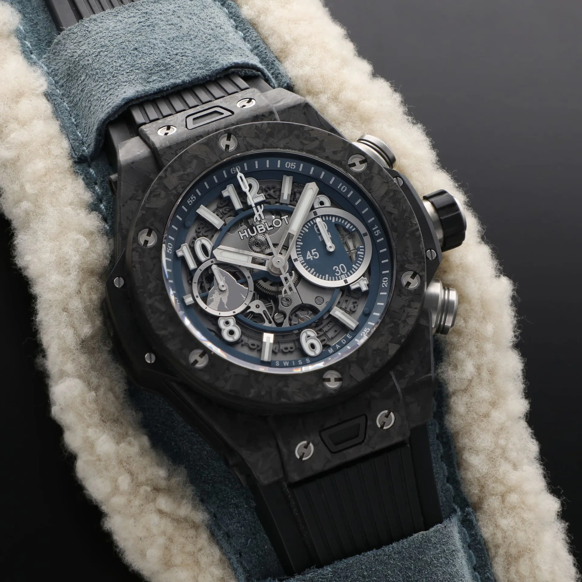 Hublot Big Bang 411.QK.7170.VR.ALP18 45mm Carbon fiber Skeletonized 2