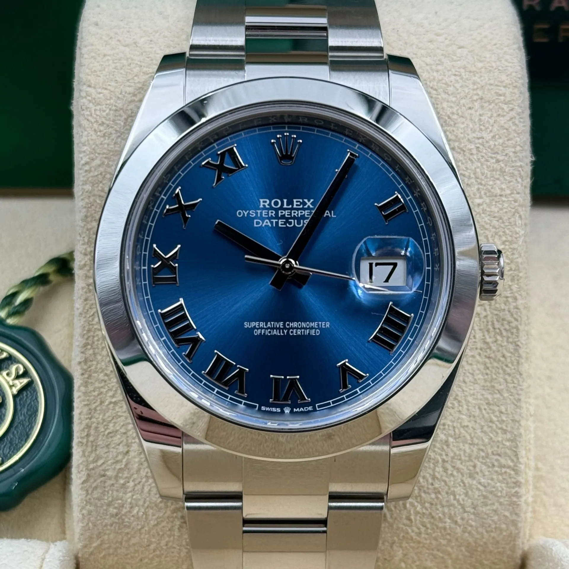 Rolex Datejust 41 126300-0017 41mm Oystersteel Blue