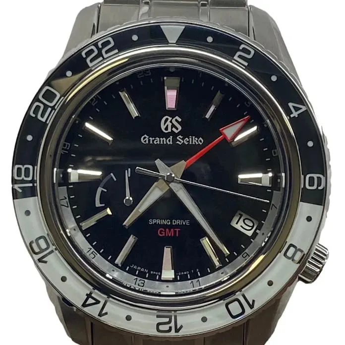 Grand Seiko Spring-Drive GMT SGBE277 44mm Stainless steel Black