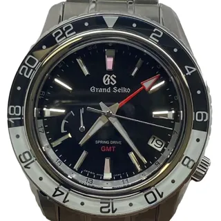 Grand Seiko Spring-Drive GMT SGBE277 Stainless steel Black