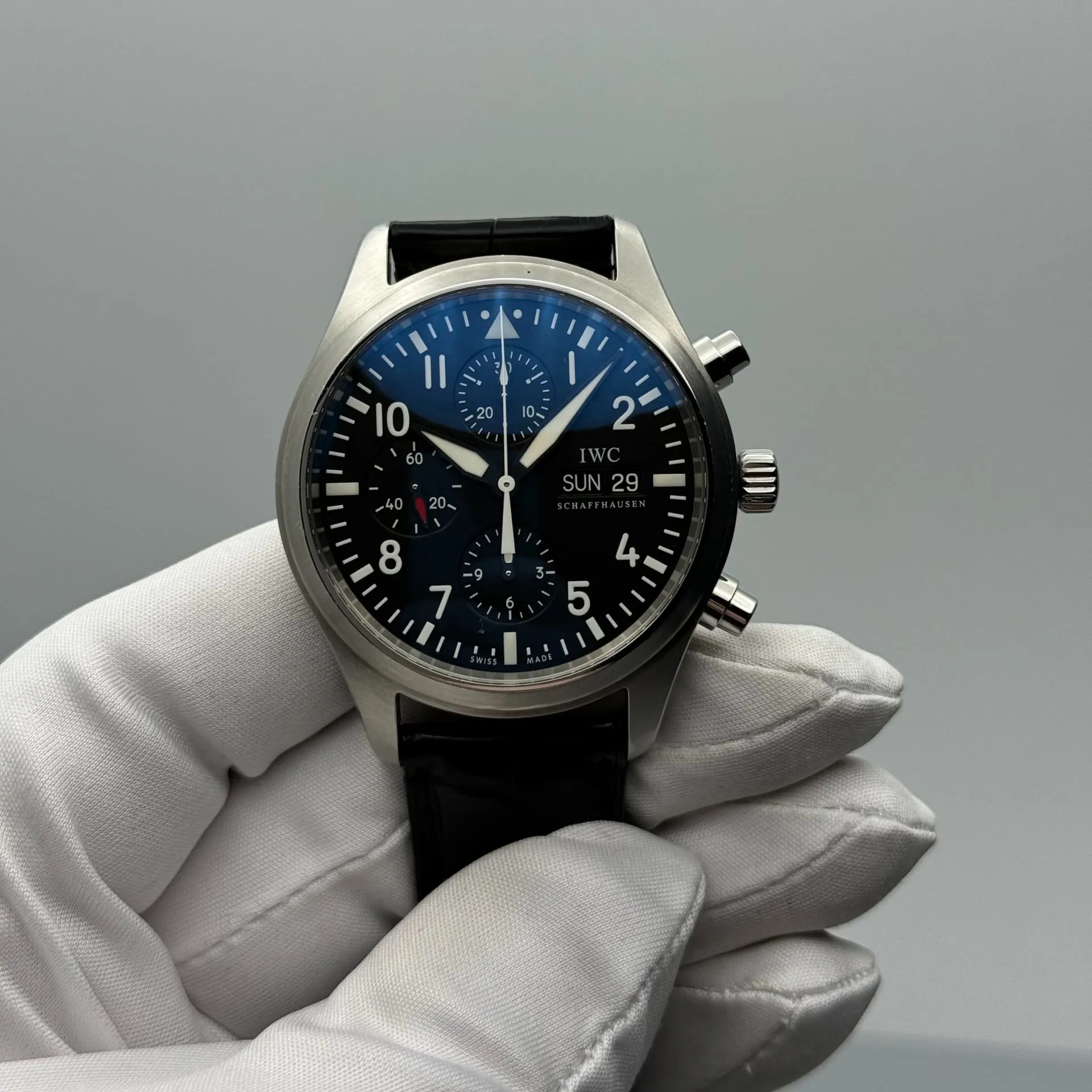 IWC Pilot IW371701 42mm Stainless steel Black