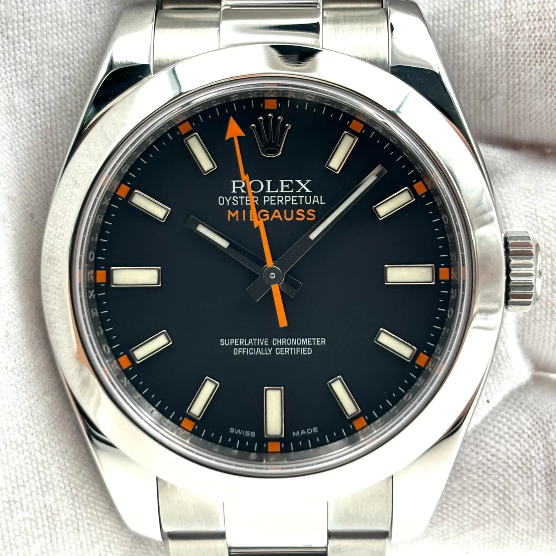 Rolex Milgauss 116400-0001 40mm Stainless steel Black