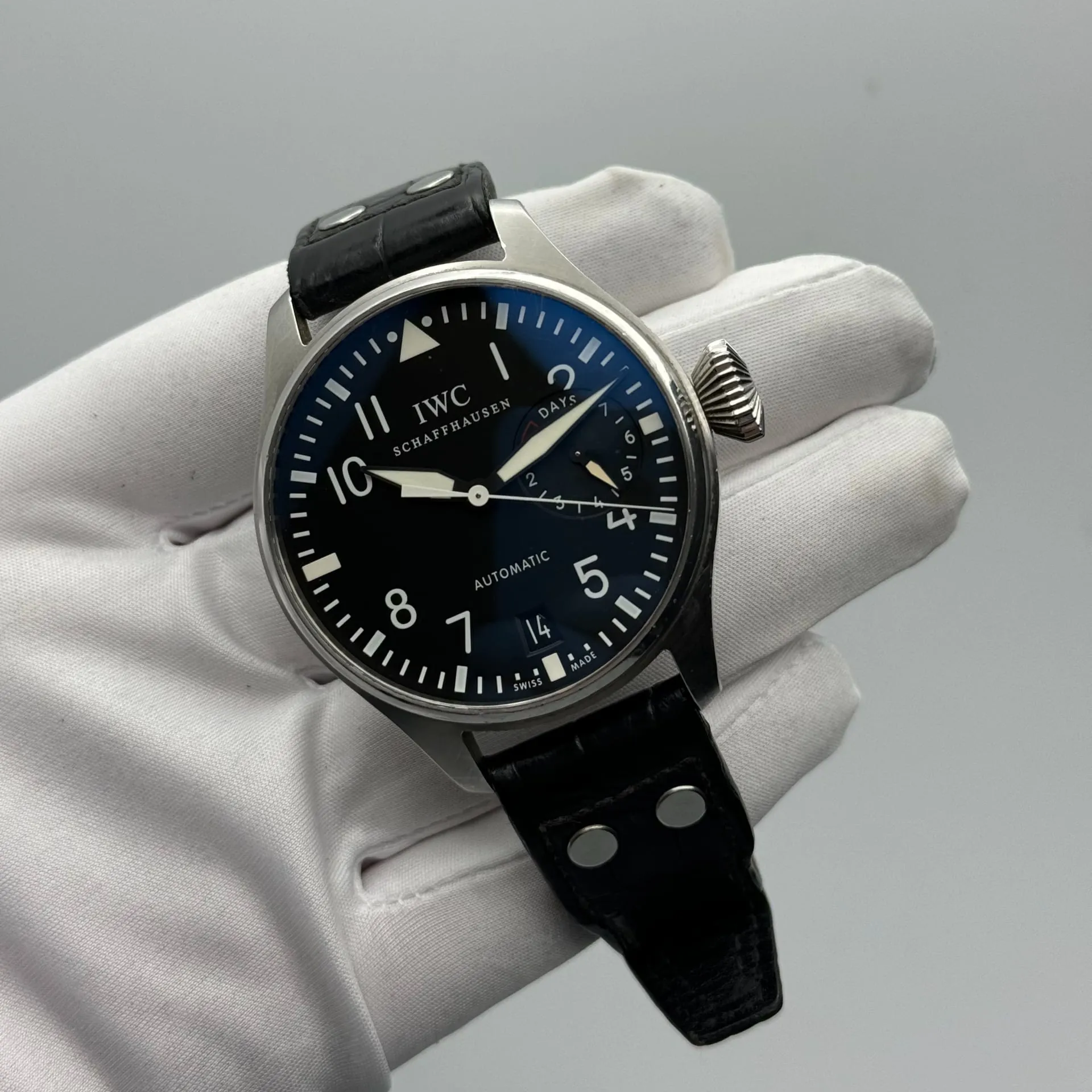 IWC Big Pilot IW500401 46.2mm Stainless steel Black