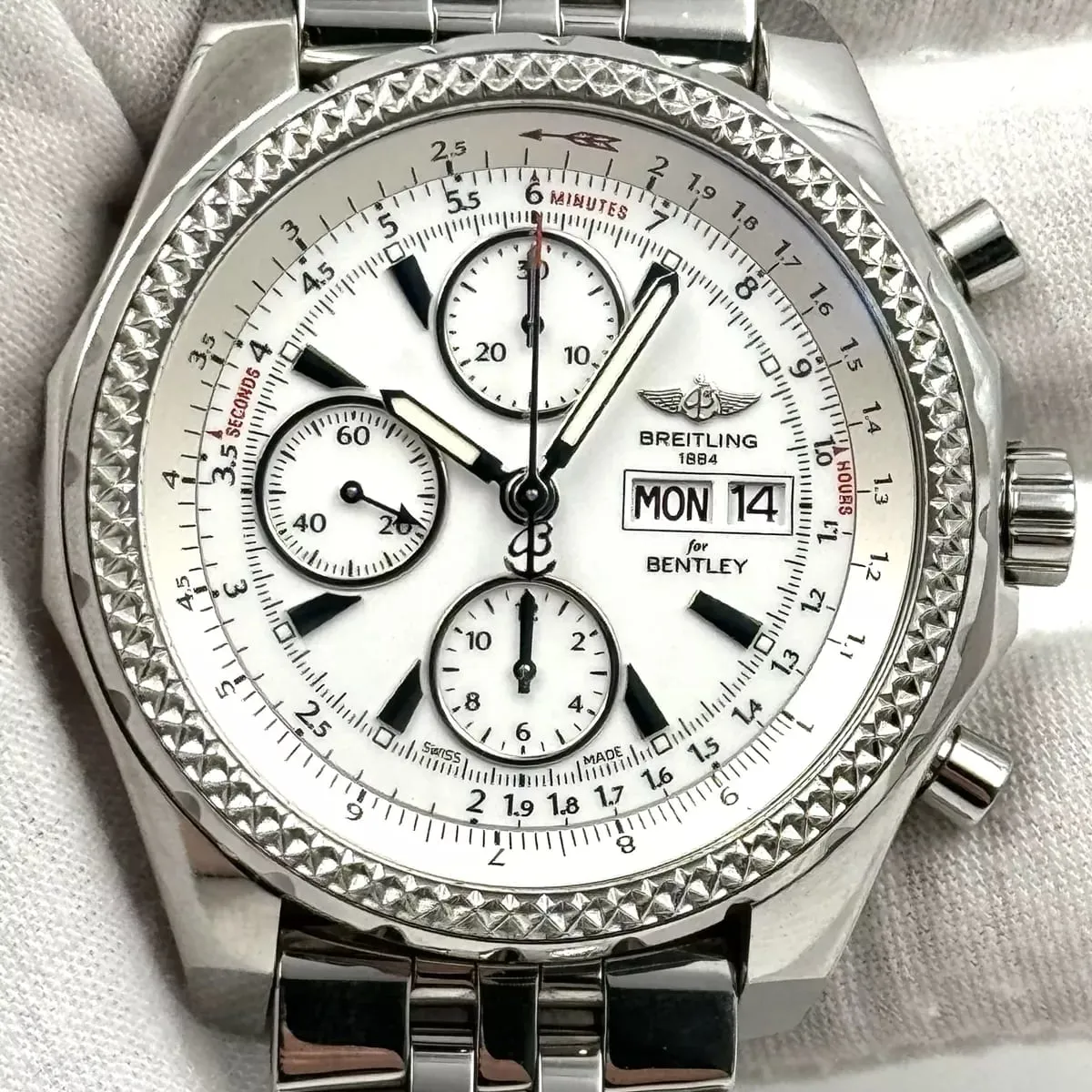 Breitling Bentley A13362 45mm Stainless steel White