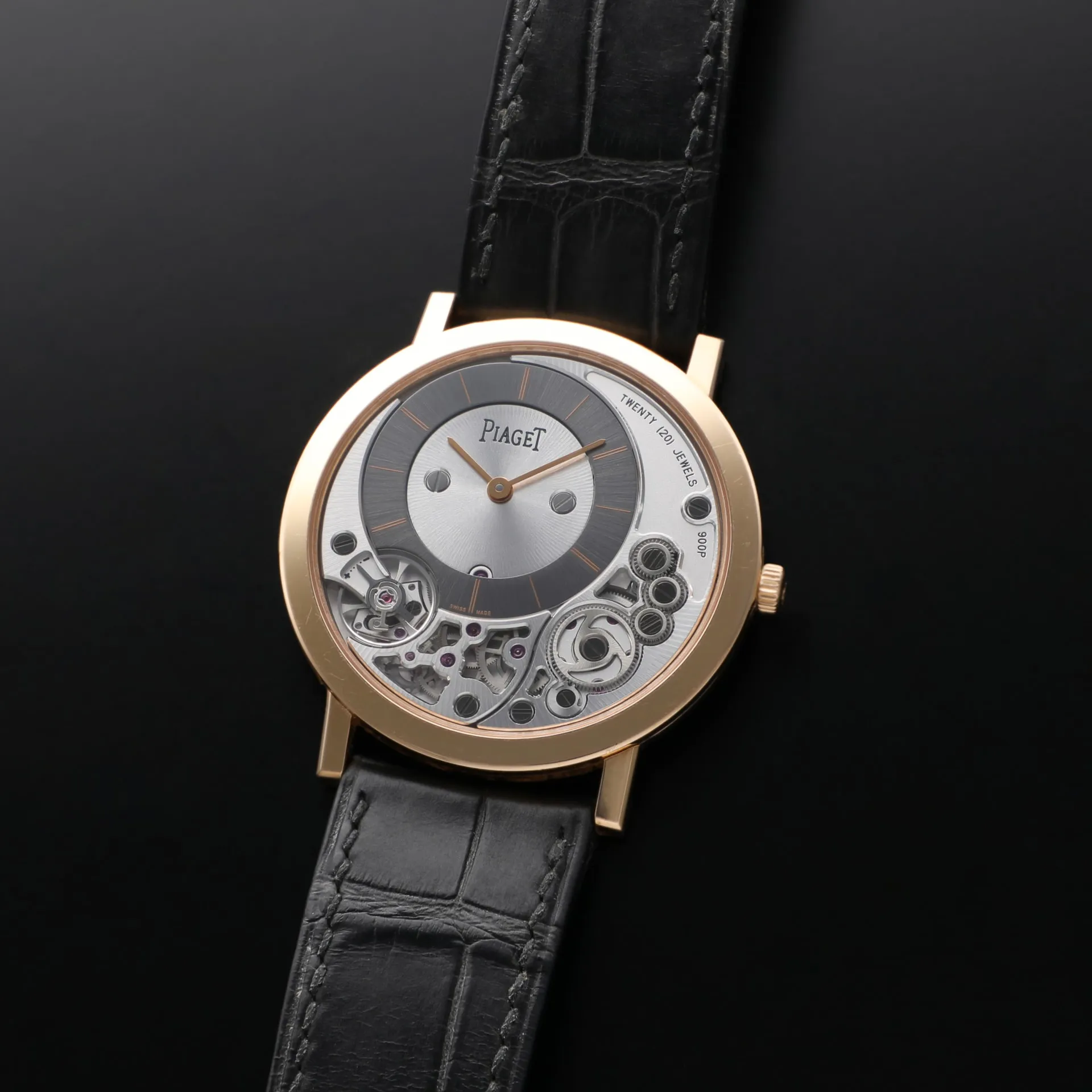 Piaget Altiplano G0A39110 38mm Rose gold Silver 1