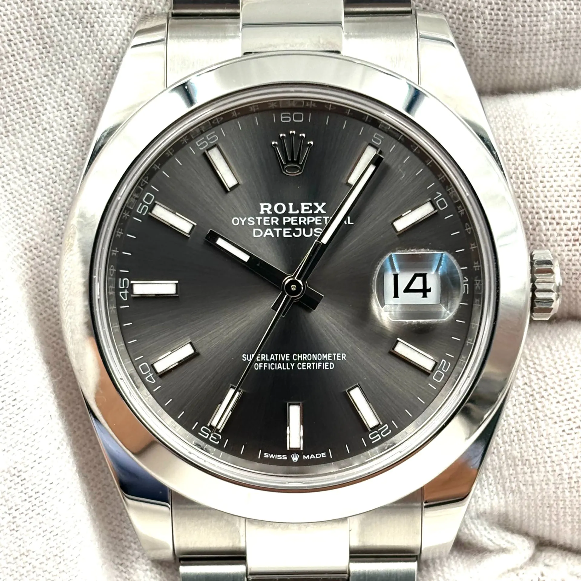 Rolex Datejust 41 126300-0007 41mm Oystersteel Gray