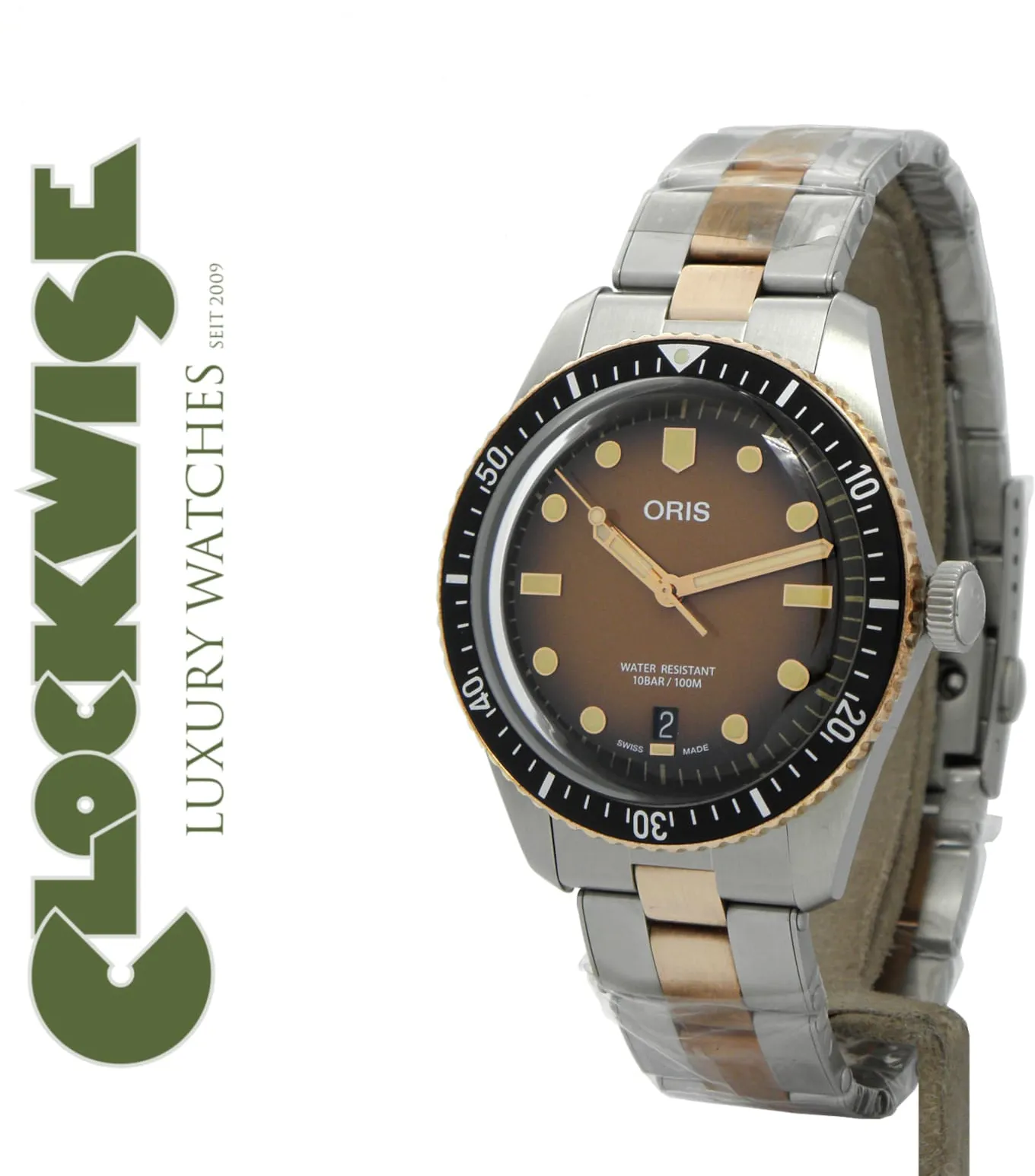 Oris Divers Sixty Five 01 733 7707 4356-07 8 20 17 40mm Edelstahl Brown