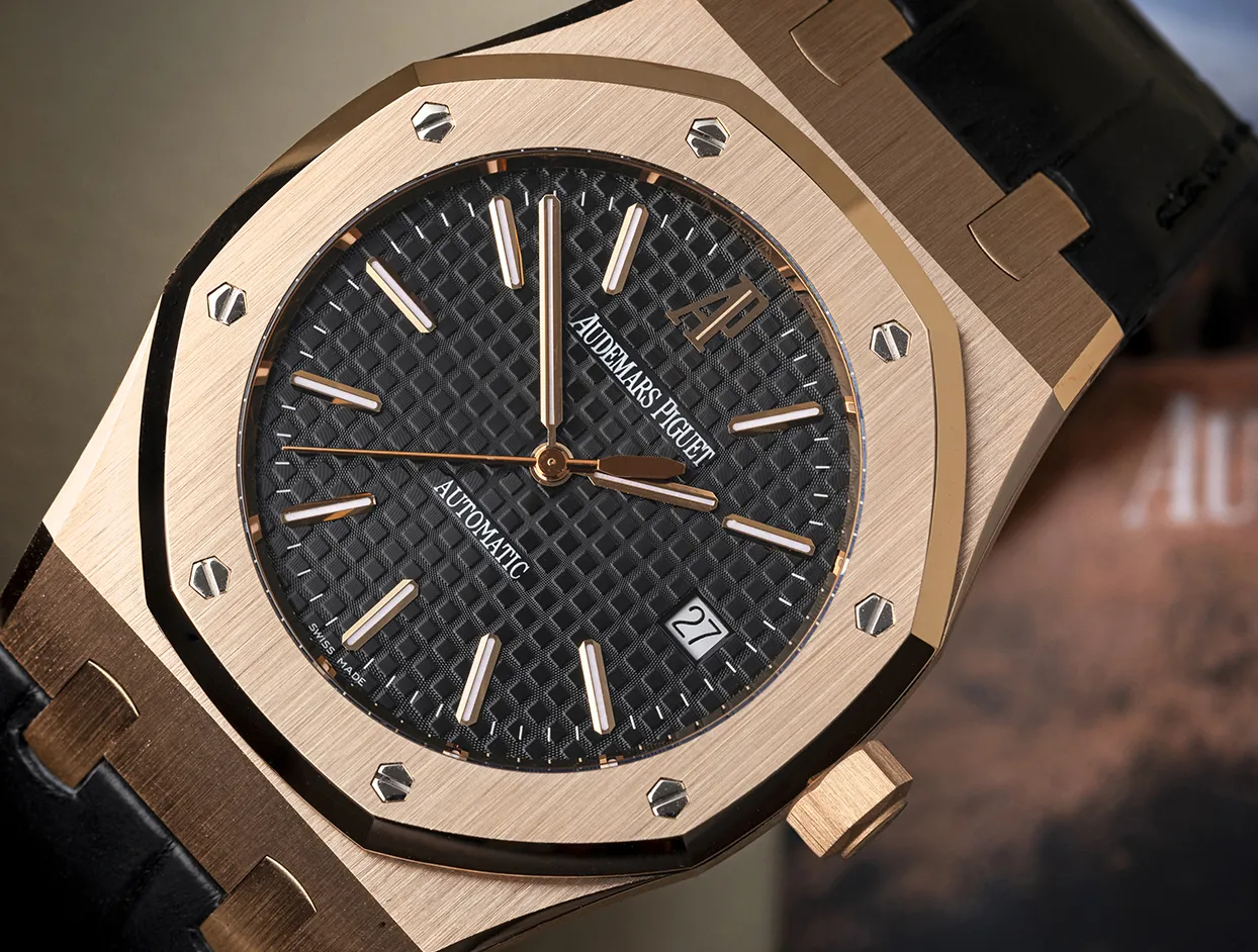 Audemars Piguet Royal Oak 15300OR.OO.D002CR.01 39mm Rose gold Black 1