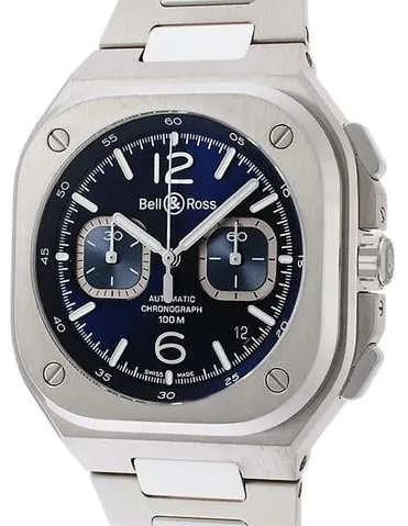 Bell & Ross Urban BR05C-BU-ST/SST 50mm Stainless steel Blue