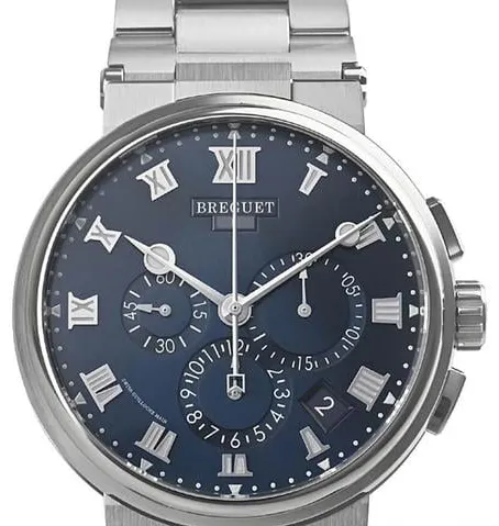 Breguet Marine 5527TI/Y1/TW0 42.5mm Titanium Blue