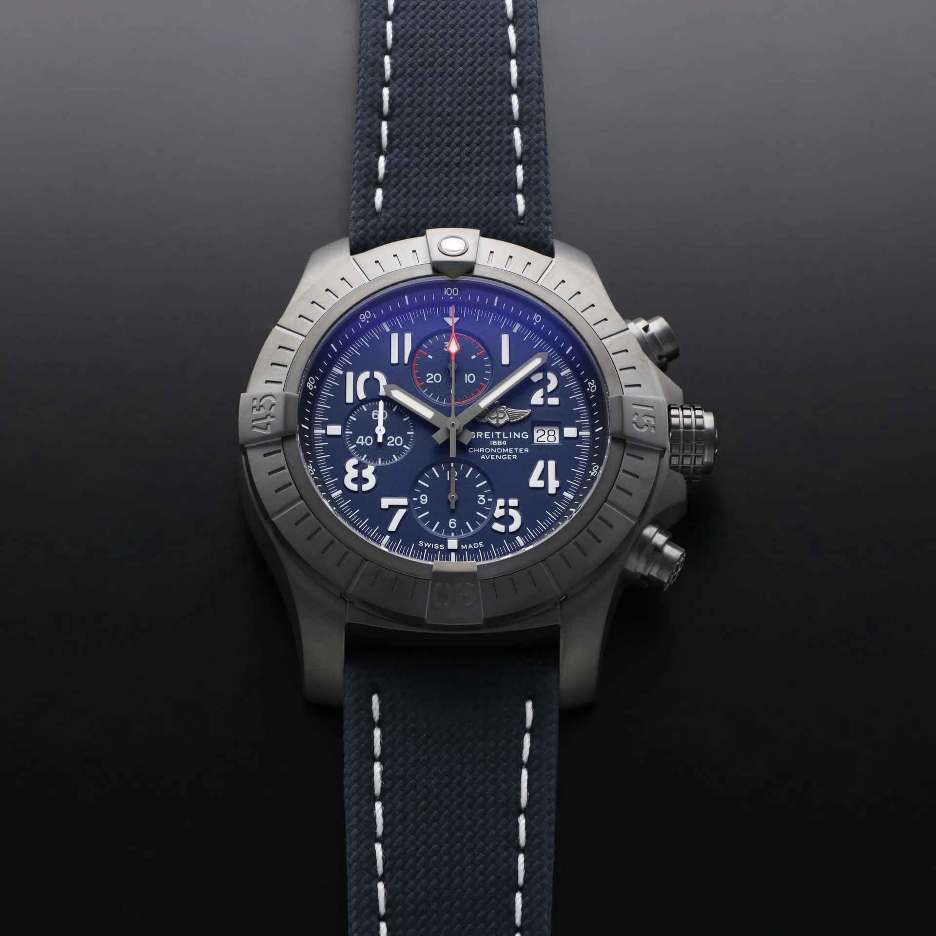 Breitling Avenger V13375101C1X1 48mm Titanium Blue