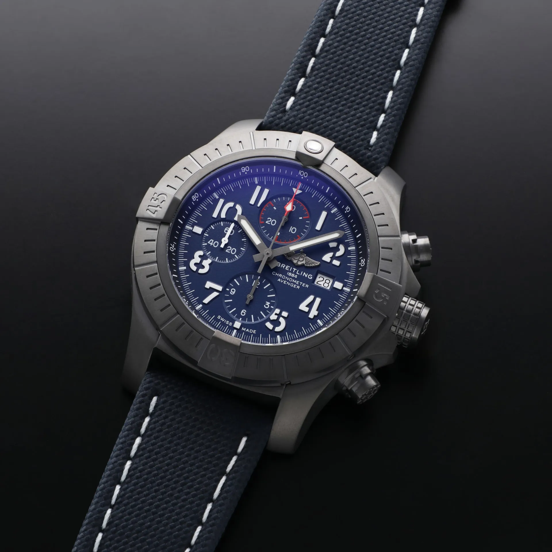 Breitling Avenger V13375101C1X1 48mm Titanium Blue 1