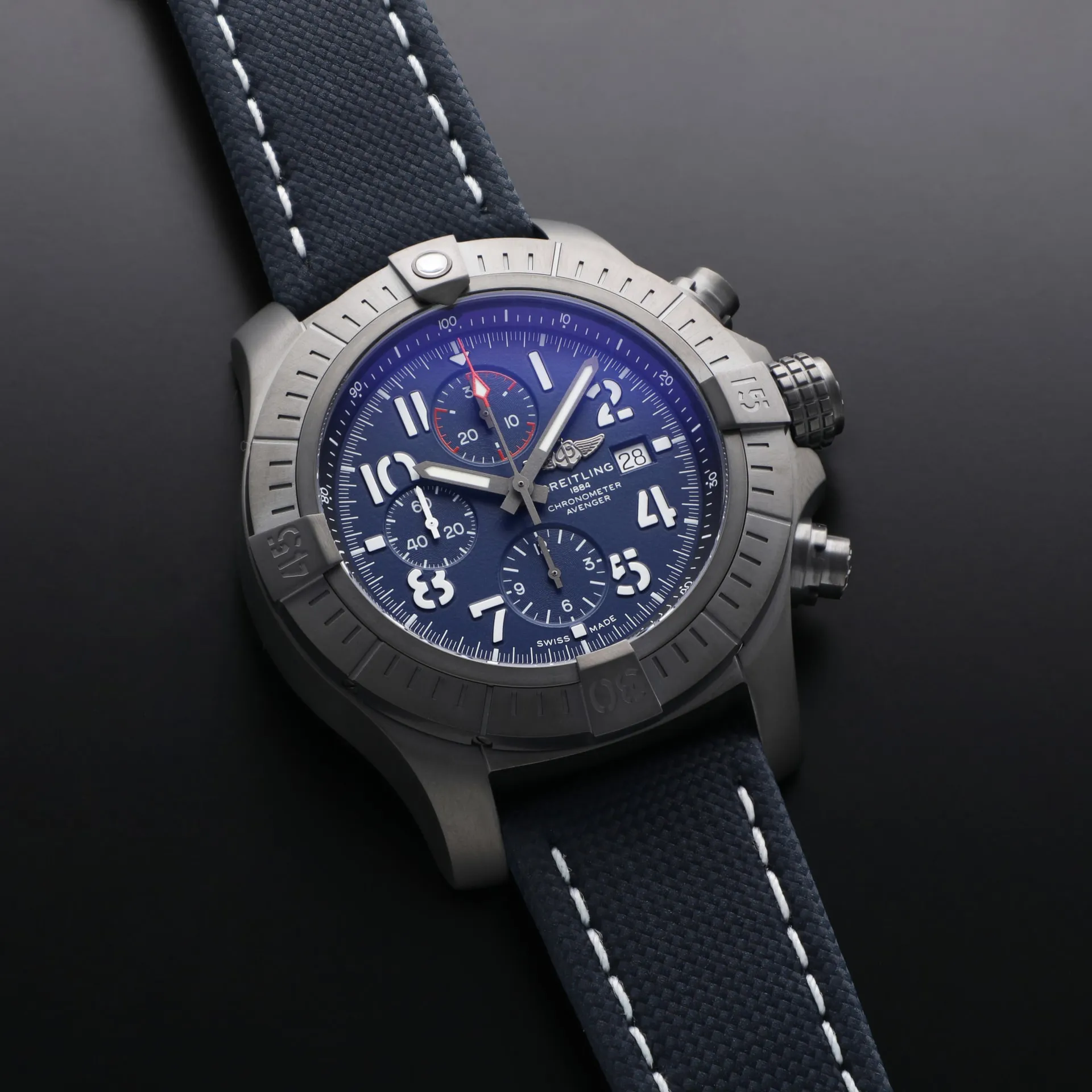 Breitling Avenger V13375101C1X1 48mm Titanium Blue 2