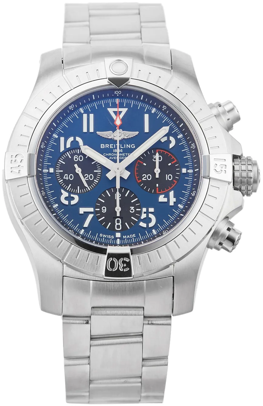 Breitling Avenger AB01821A1C1A1 45mm Stainless steel Blue