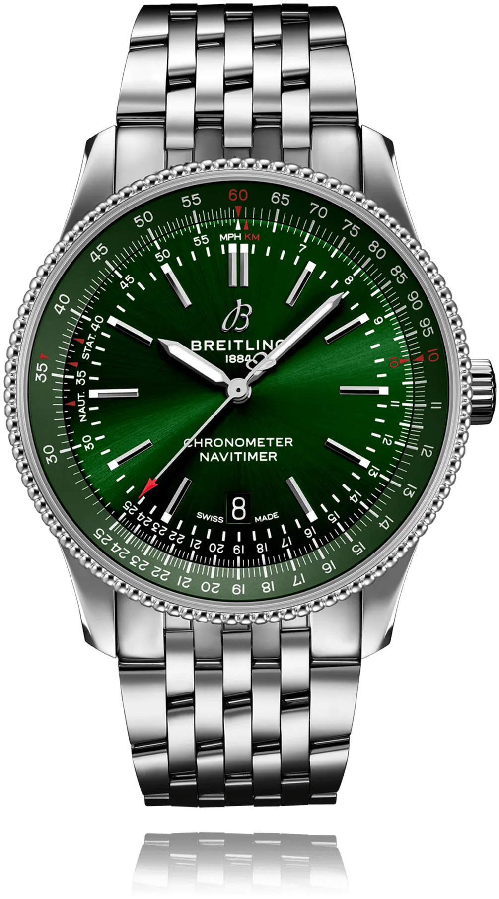 Breitling Navitimer A17326361L1A1 35mm Stainless steel Green