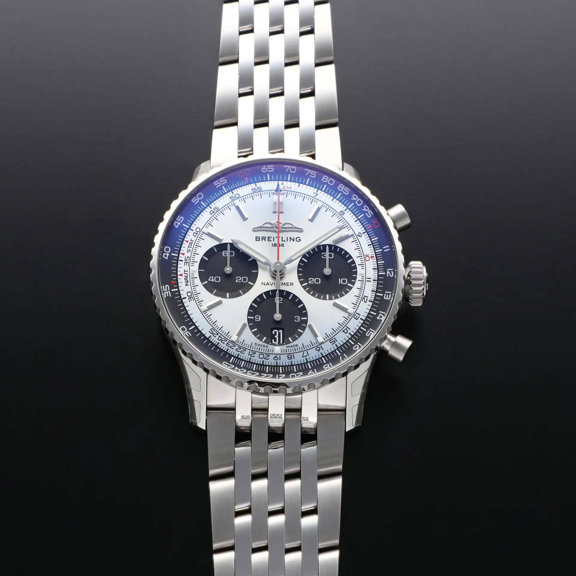 Breitling Navitimer B01 Chronograph AB0139241C2A1 41mm Stainless steel Blue